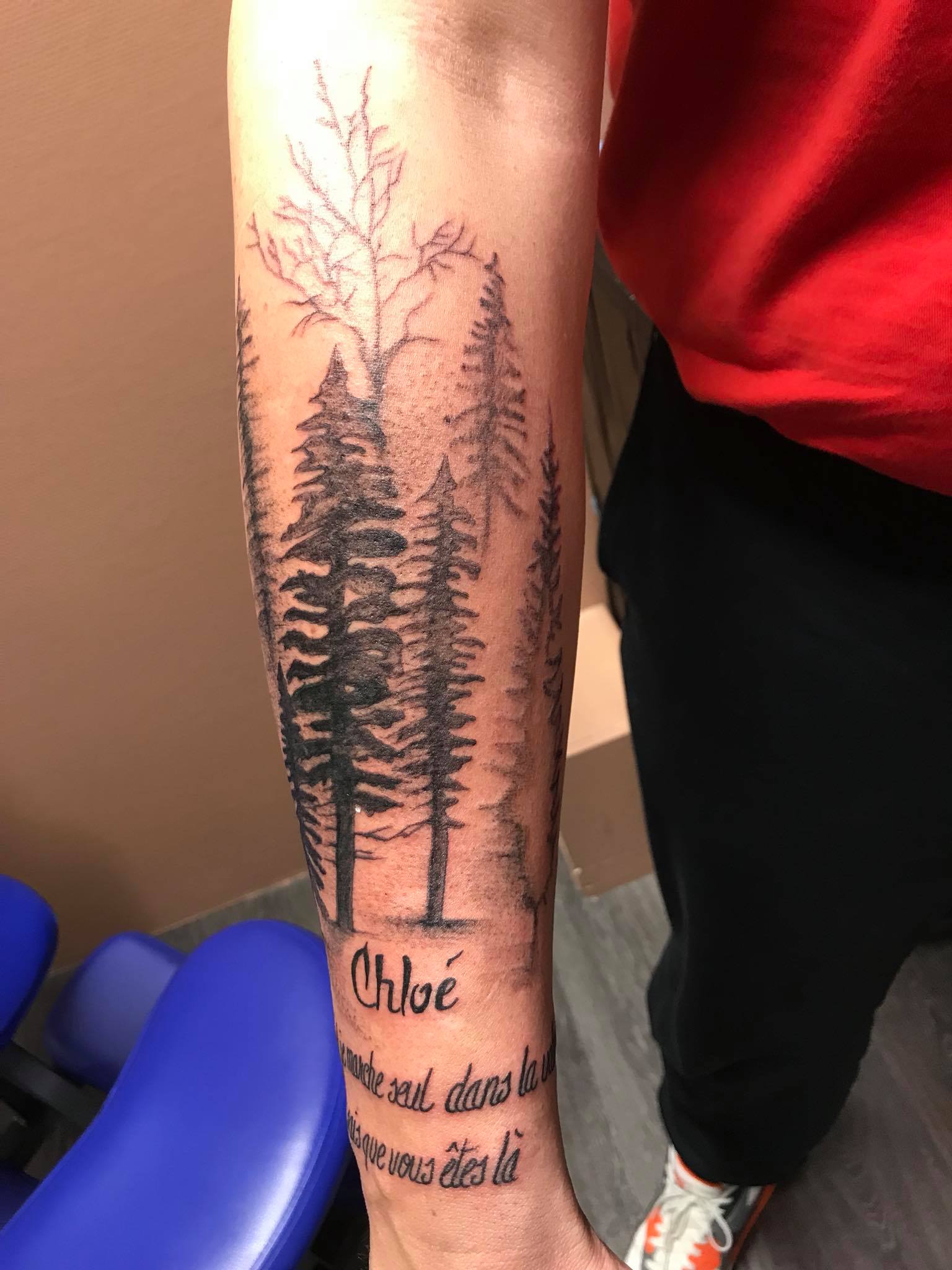 Tatouage Avant Bras Homme Foret