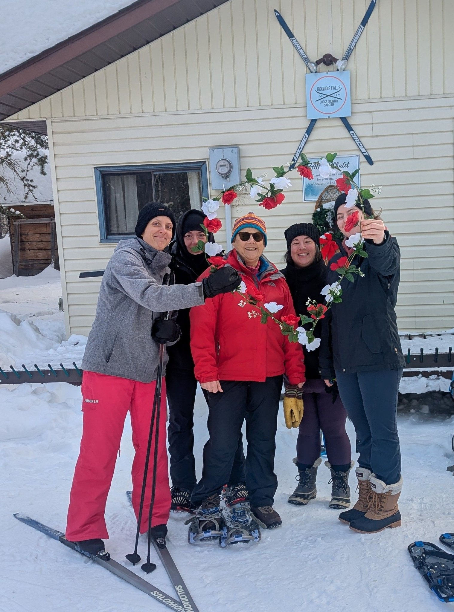 Snowshoeing on Valentine