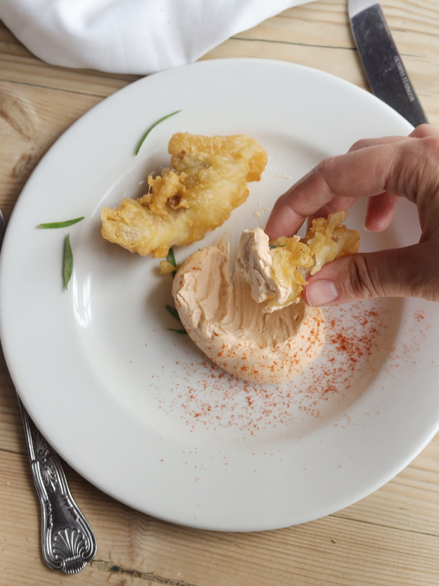 The Goods - Battered ling for dipping, smoked cods roe. Closed today ...