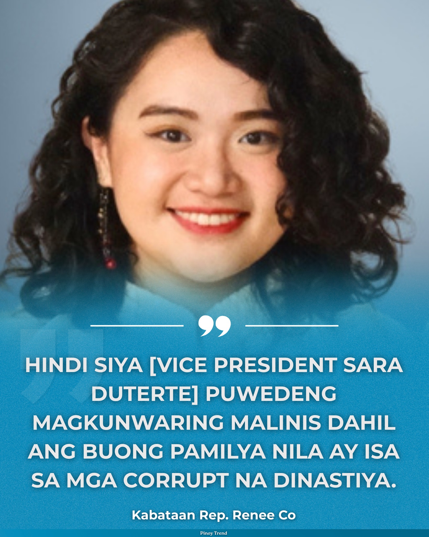 Pinoy Trend - REP. RENEE CO, SINABING HINDI MAARING... | Facebook