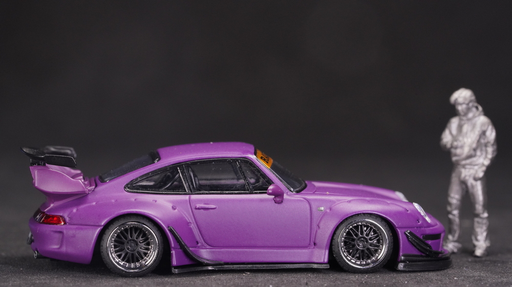 ignition 2151 Porsche RWB 993 Matte Purple With Mr. Nakai