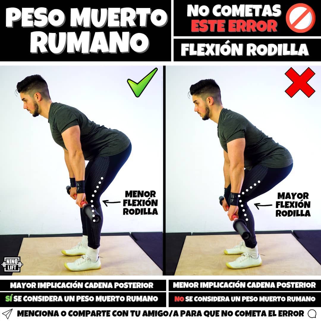 Ninolift - UNO DE LOS ERRORES MÁS COMUNES AL HACER PESO MUERTO RUMANO ...