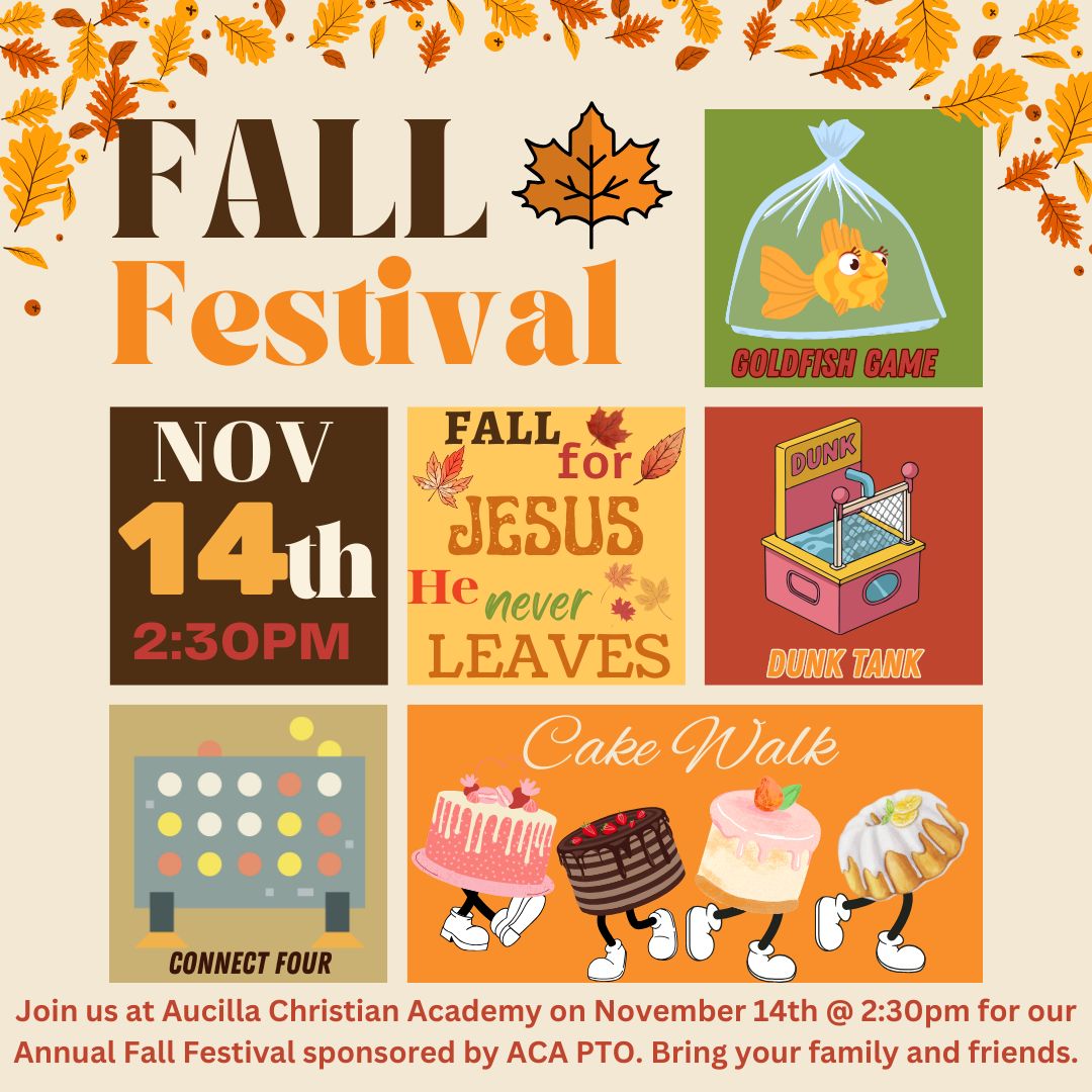 Aucilla - Get ready, Warriors… tomorrow is FALL FESTIVAL time! One of ...