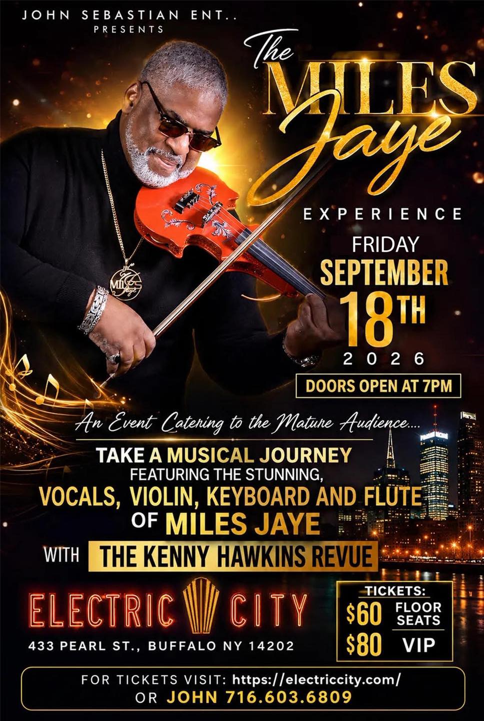Buffalo, are you ready? September 18 at Electric City! #milesjaye