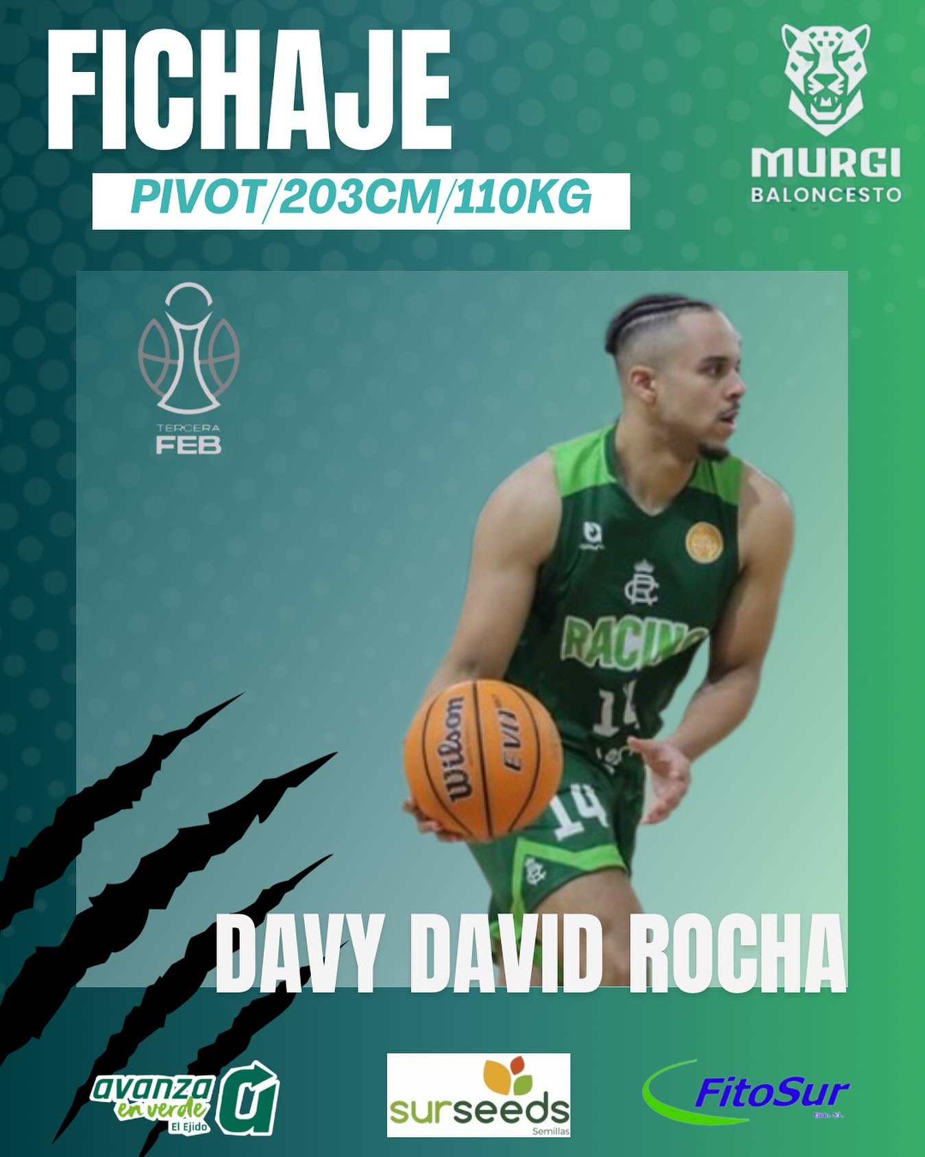 📢 FICHAJE CONFIRMADO – DAVY DAVID ROCHA... - Baloncesto Murgi | Facebook