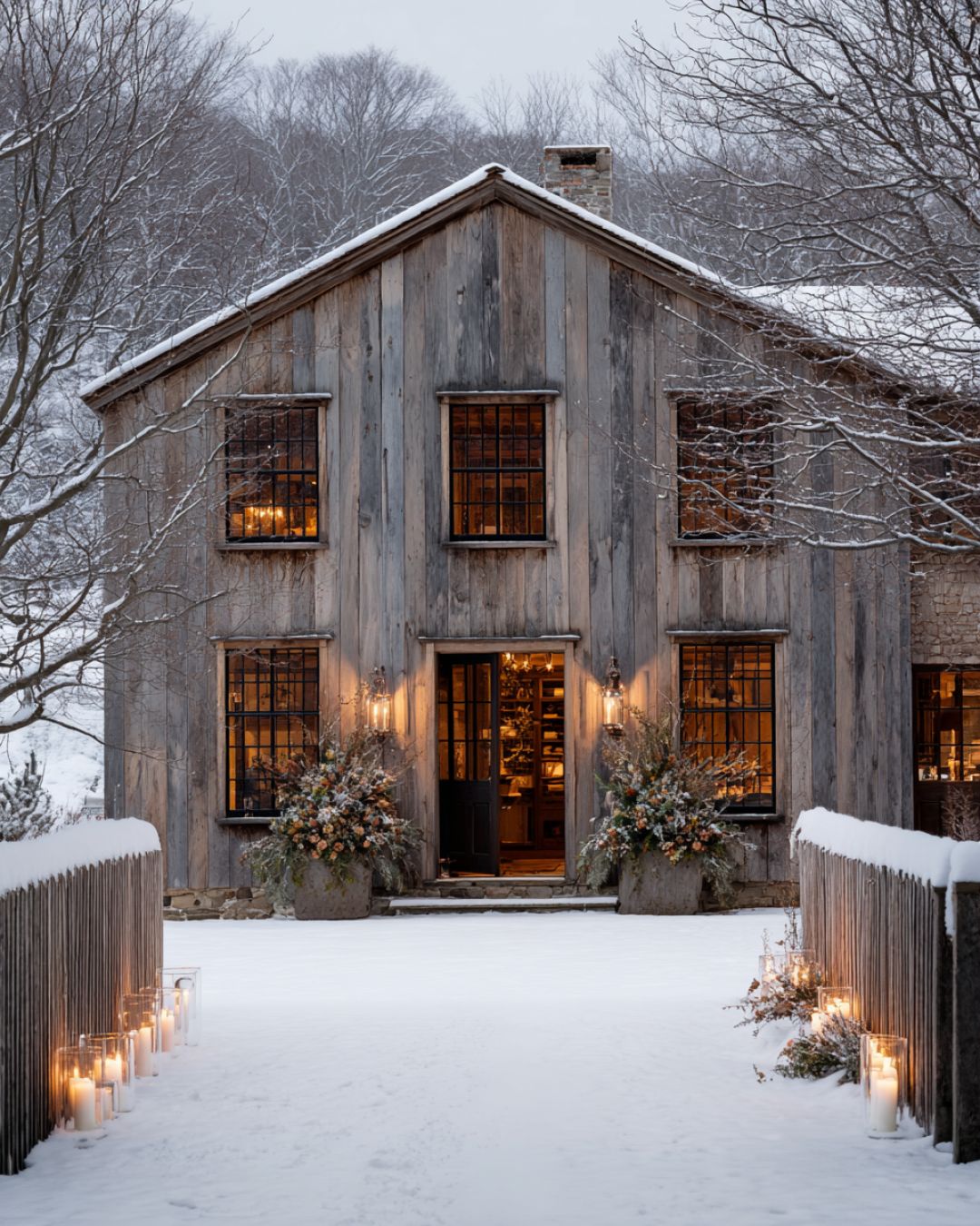Traditional - Step inside this rustic evergreen farmhouse lined with ...