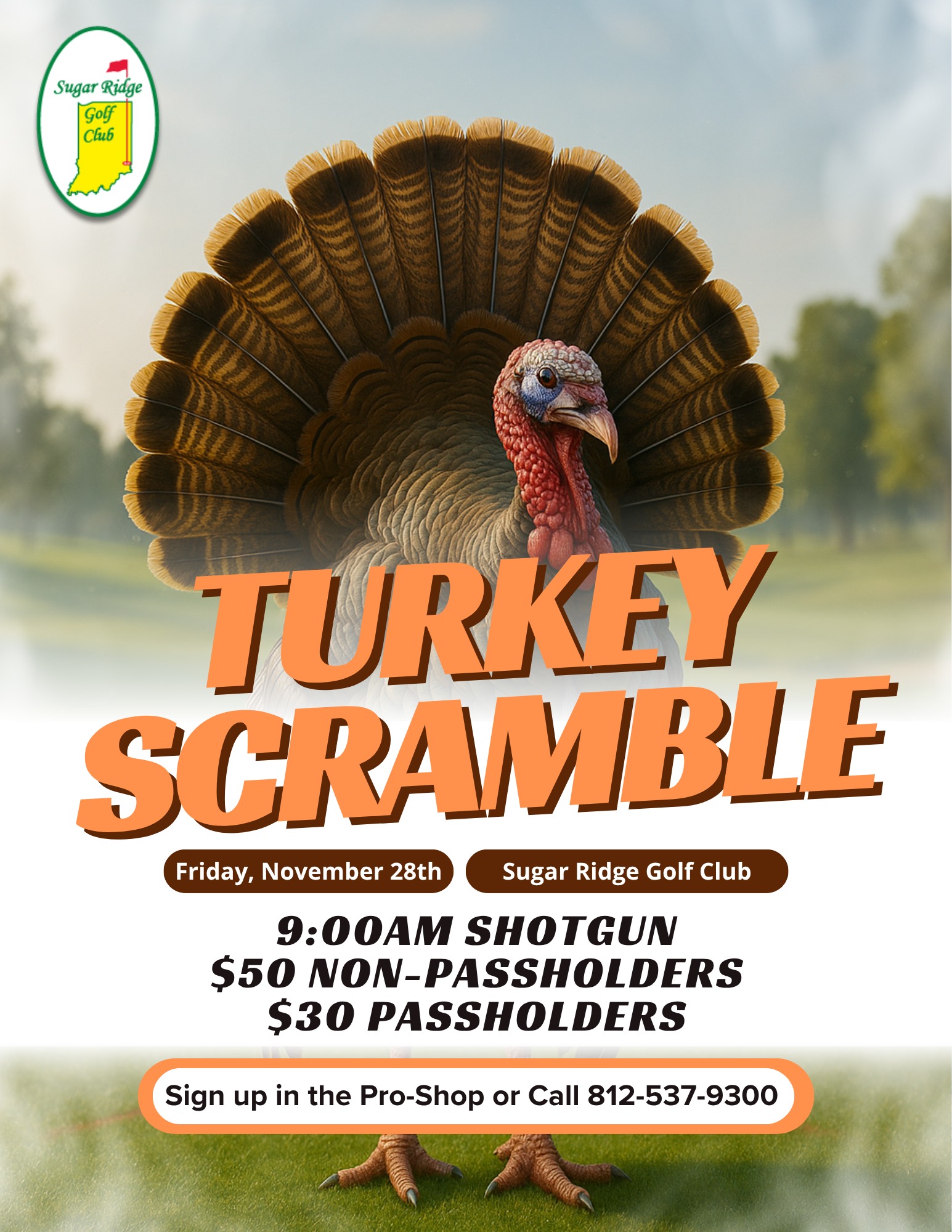 Sugar - Join us for the Turkey Scramble at Sugar Ridge Golf Club on ...
