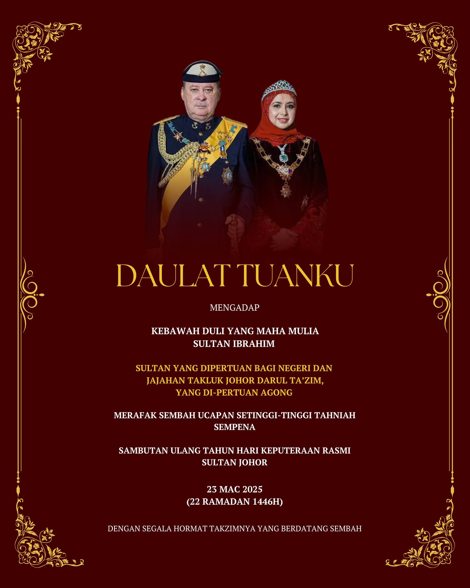Perbadanan - Mengadap Kebawah Duli Yang Maha Mulia Sultan Ibrahim ...