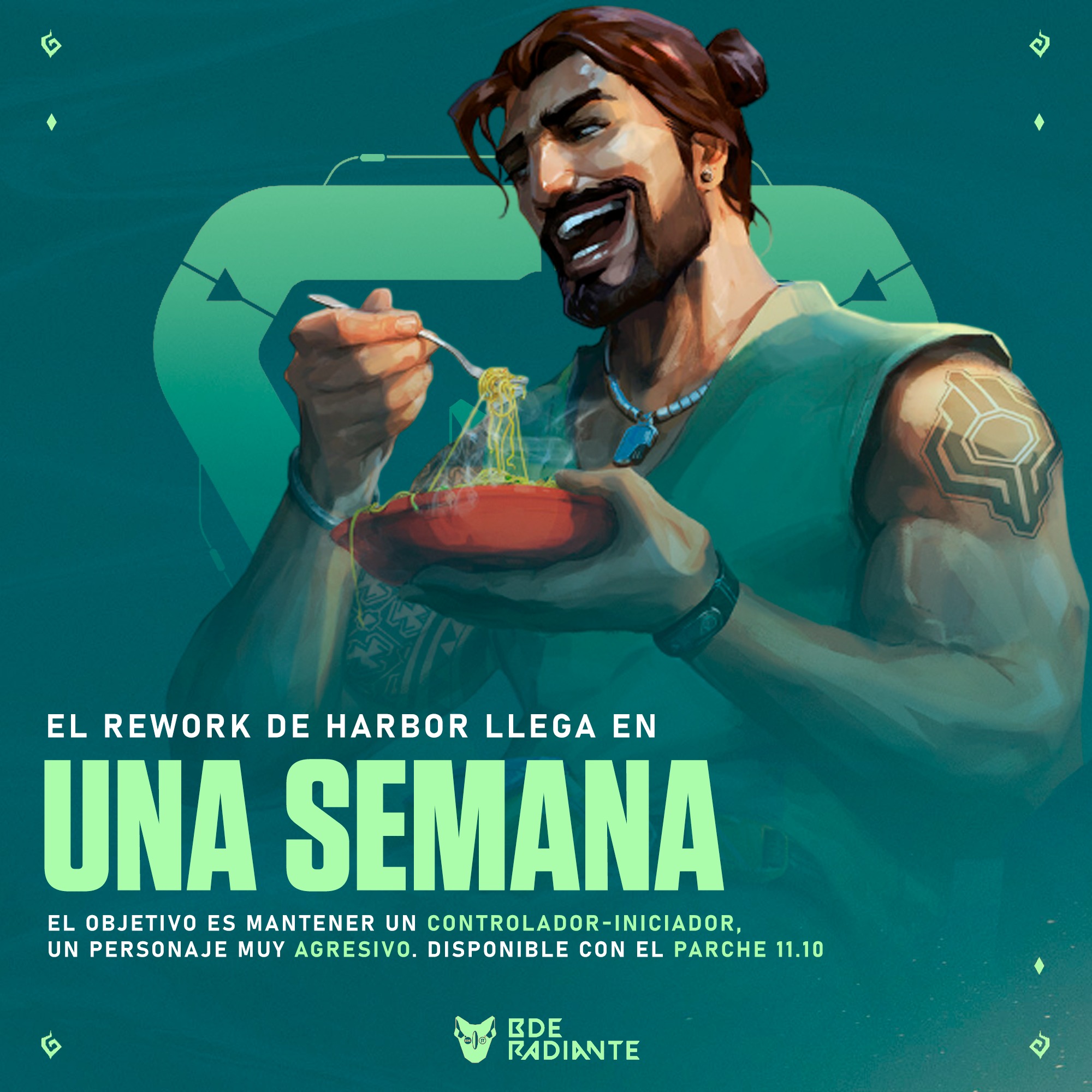 BDE - ¡Una semana para el rework de Harbor en #VALORANT! 🌊 Su ...
