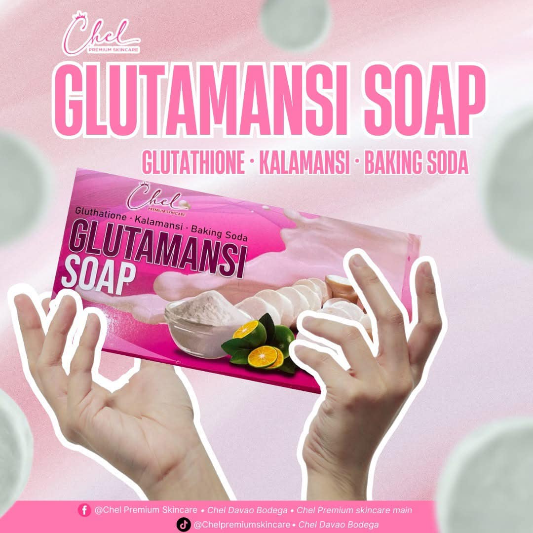 baking soda and glutathione 💖 Glow Brighter Every Day with Chel Glutamansi Soap! 🌿✨ Say hello to fresh, radiant, naturally glowing skin with the power of Glutathione, Calamansi, and Soda! This all-in-one soap brightens Feeling tired, run-down, or