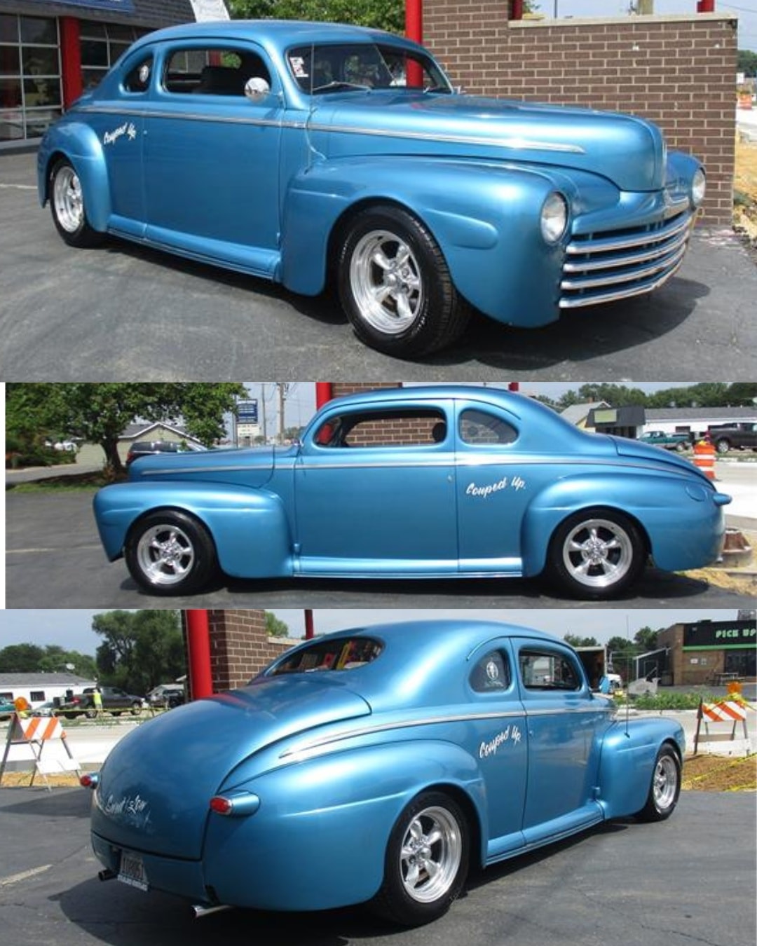 Street - 1946 Ford Deluxe is chopped 4 inches and lowered 3