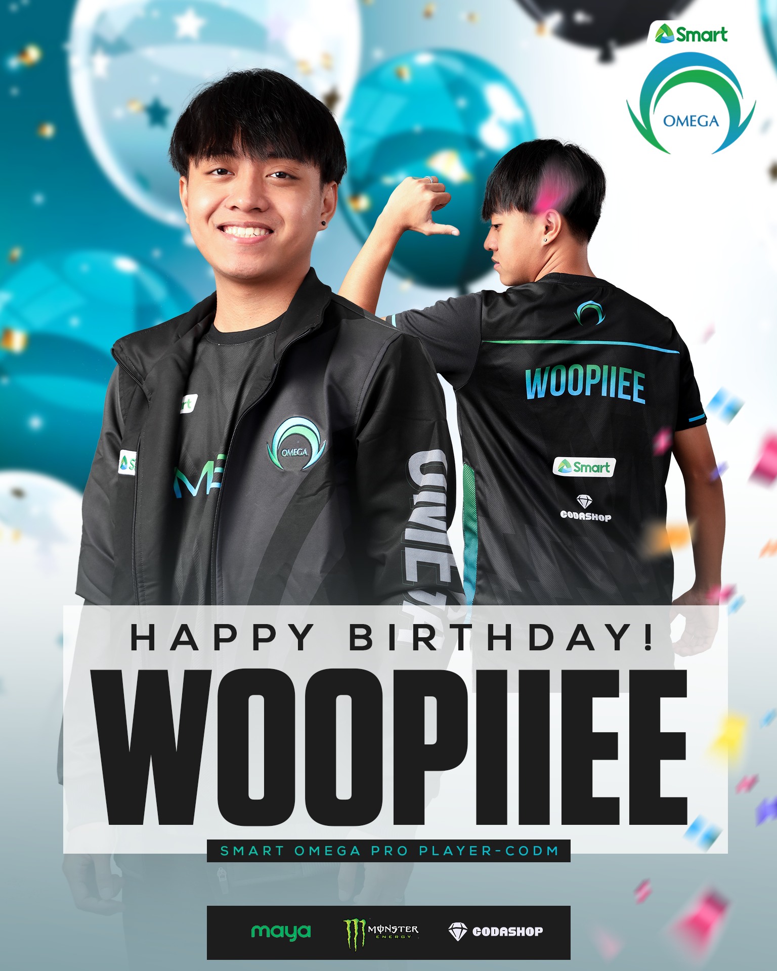 Omega - Today is Woopiiee's +1 day! 🎁🎂 Happy Birthday to our Smart ...