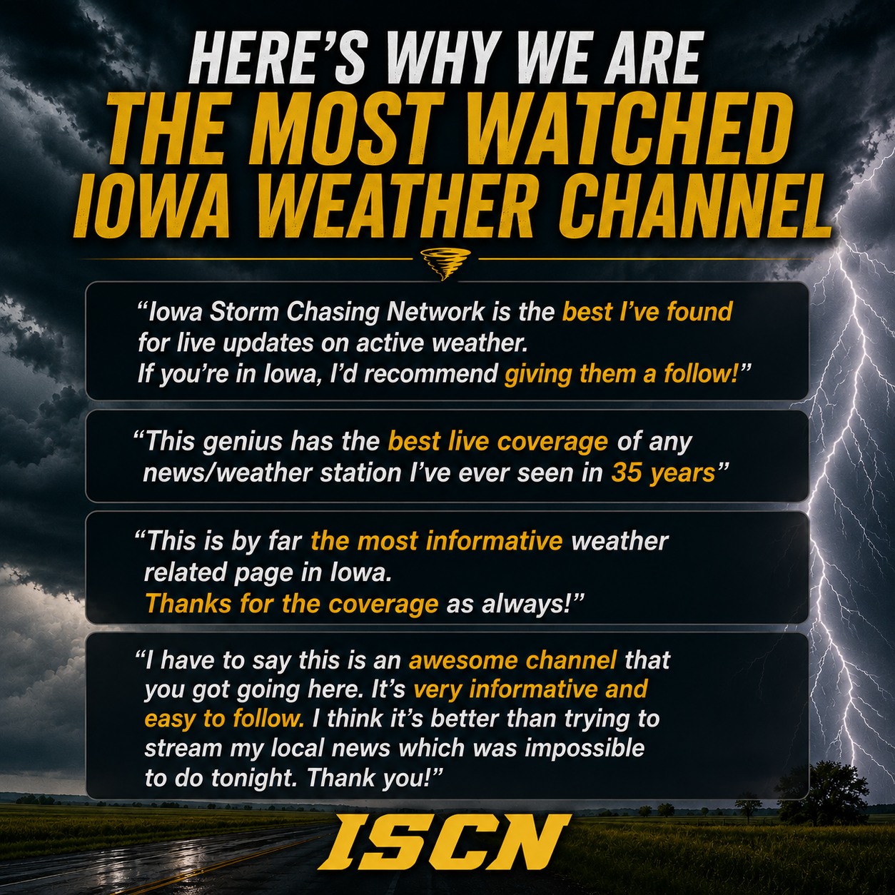 Over the last 4 days, Iowa has been hit with multiple rounds of 
