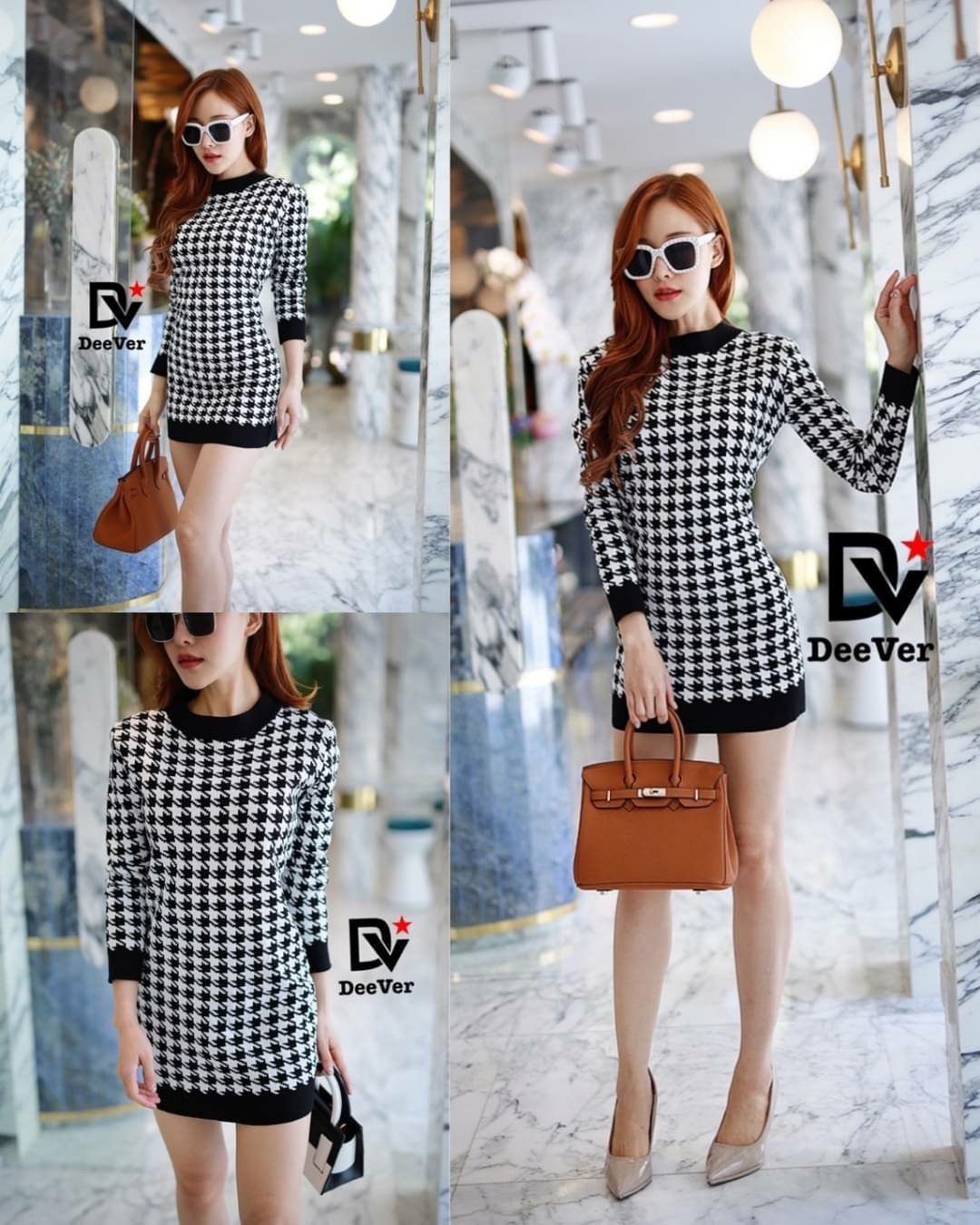 แฟชั่น คนขยัน - 280฿฿ 💥 New!! By DeeVer 💥 เดรสไหมพรม...