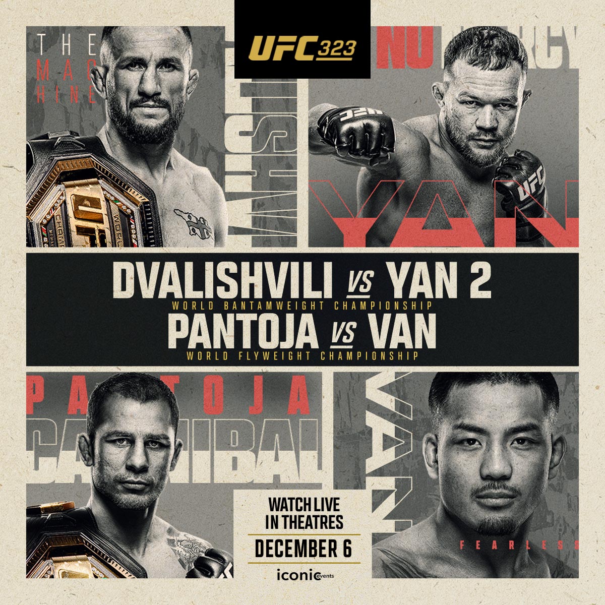 Triangle - This is the final live UFC event of the year! Champ ...
