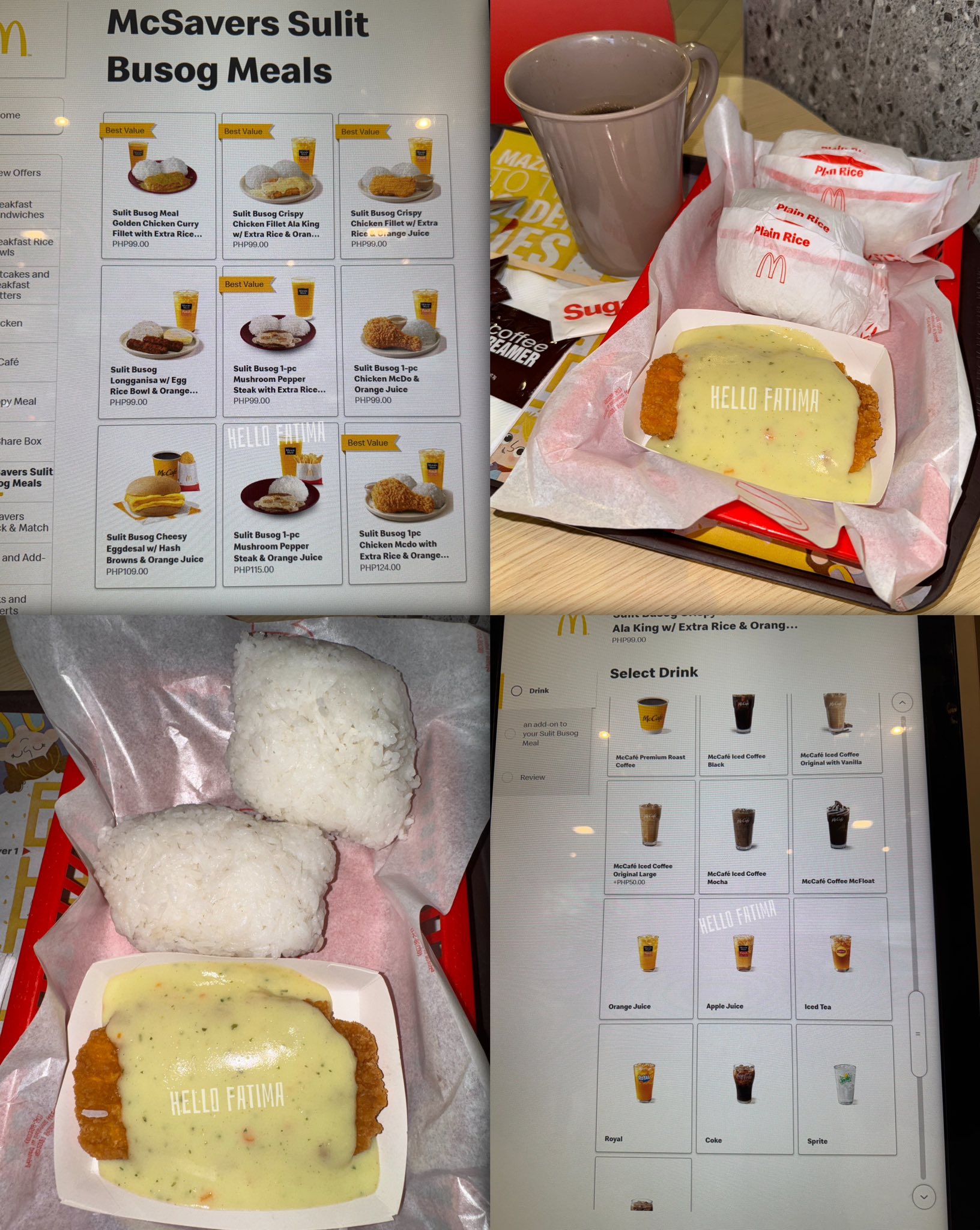 Hello - NEW! MCDO McSavers Sulit Busog Meals Choice of Busog Meals ...