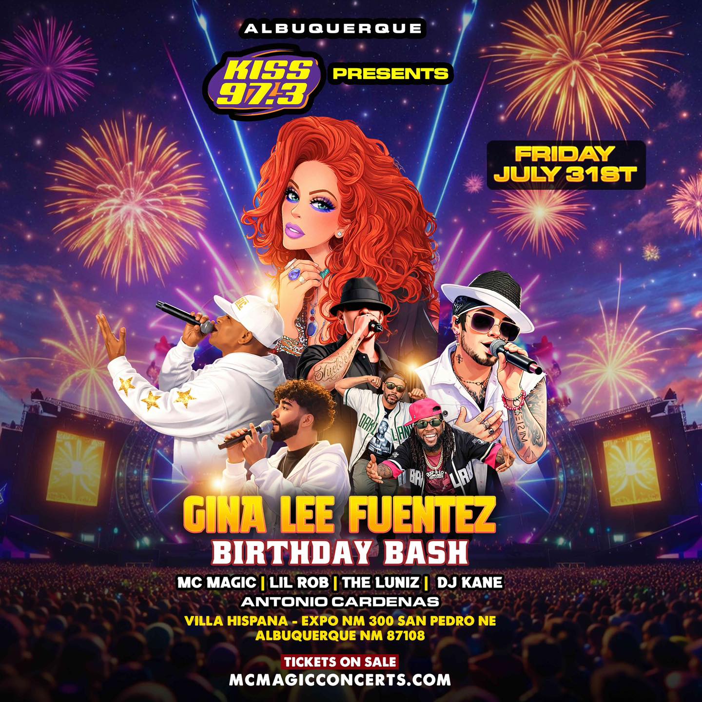 Kiss - KISS 97.3 presents: The Gina Lee Fuentez Show Birthday Bash