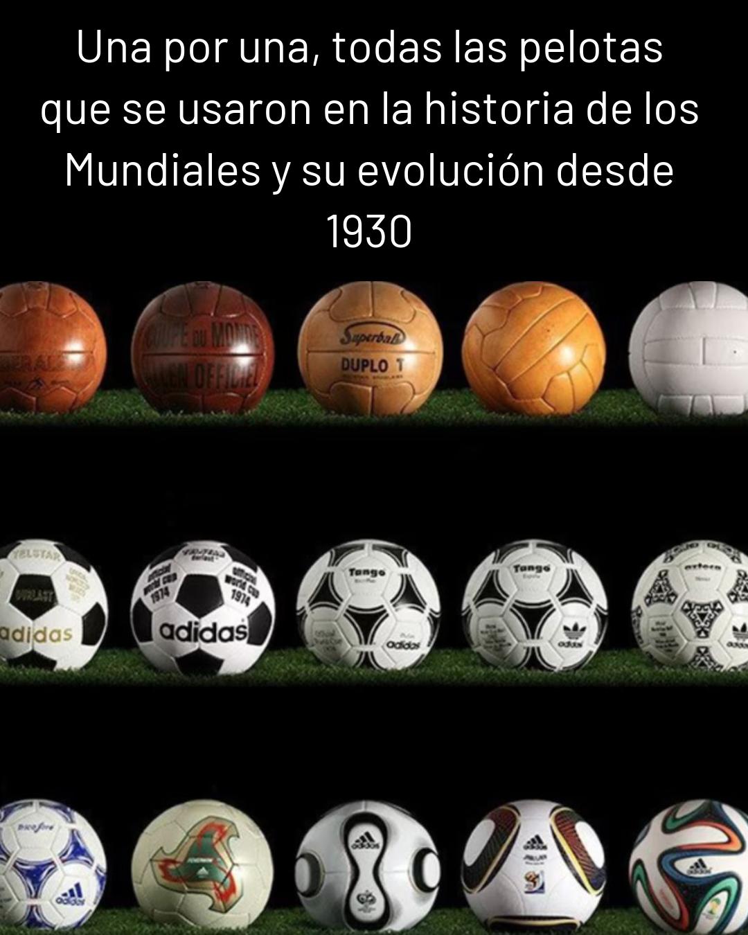 La - Una por una, todas las pelotas que se usaron en la historia de los ...