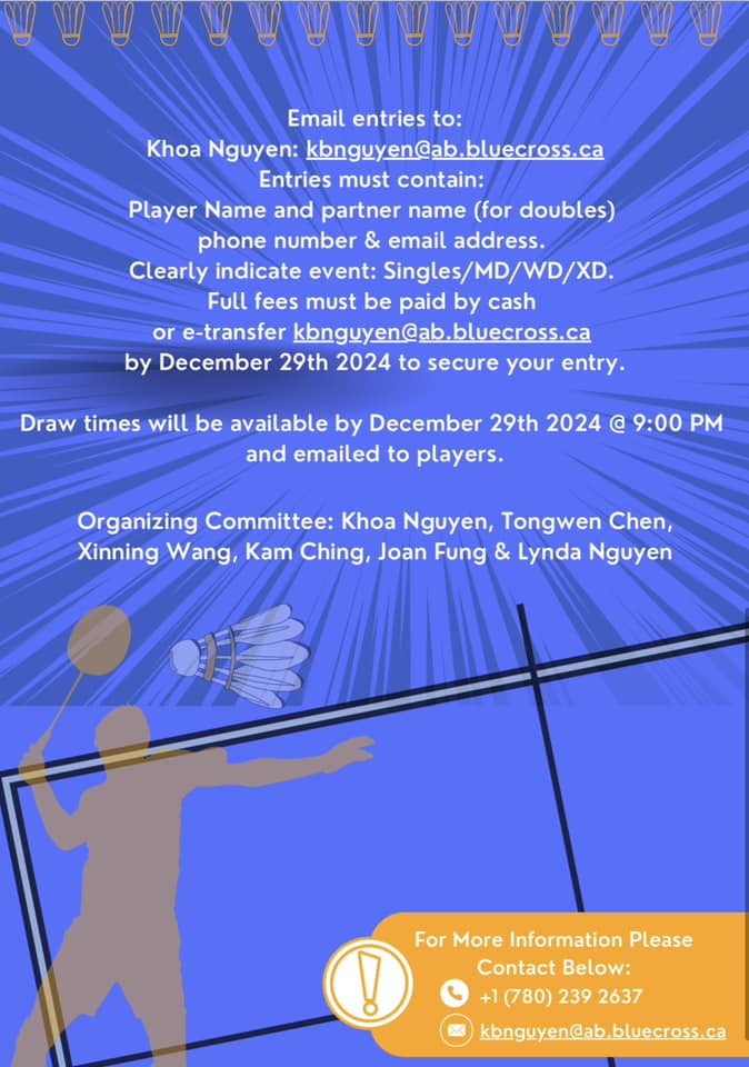 B-Active Badminton Club | Edmonton AB