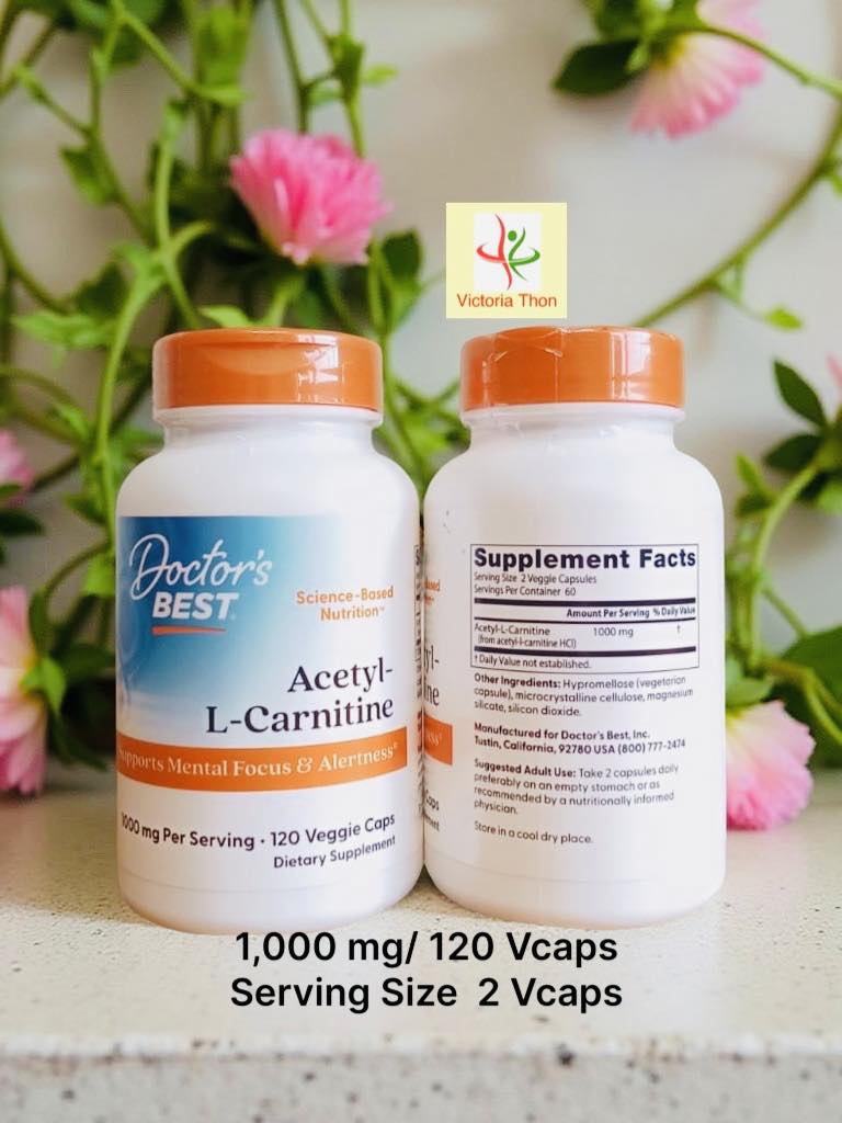 doctors best acetyl l carnitine Victoria - 📌 Dr Best, Acetyl-L-Carnitine, 1,000 mg, 120 Veg caps ✓ 115,000 Ks (Exp Date - 4/2027) ✓ USA🇺🇸 ✓ YGN In stock ✓ Serving Size Volume:30 ml IV Therapy | Vitamin, 1 Icon Weightloss: Promotes Weight Loss