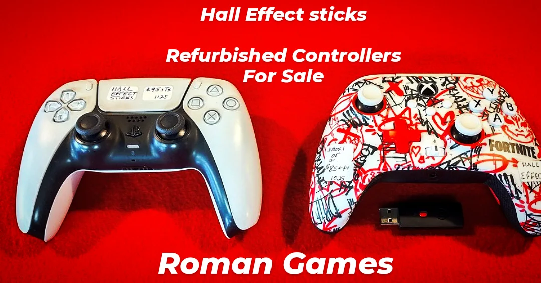 Roman - Refurbished Hall Effect controllers for sale. PS5 with new ...