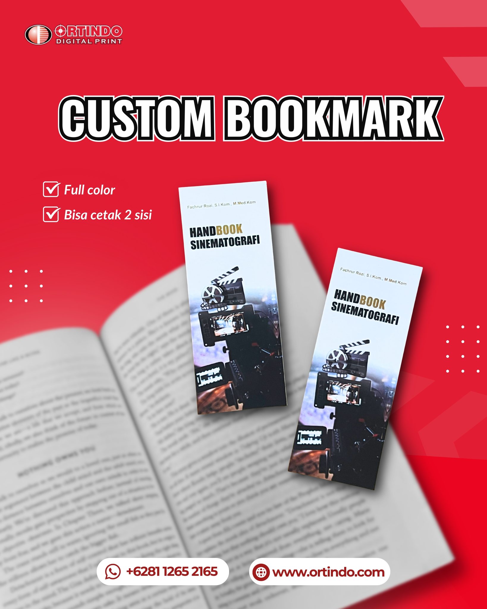 Ortindo - 📚 Cetak buku udah, cetak pembatas bukunya sekalian dong! 😎 ...
