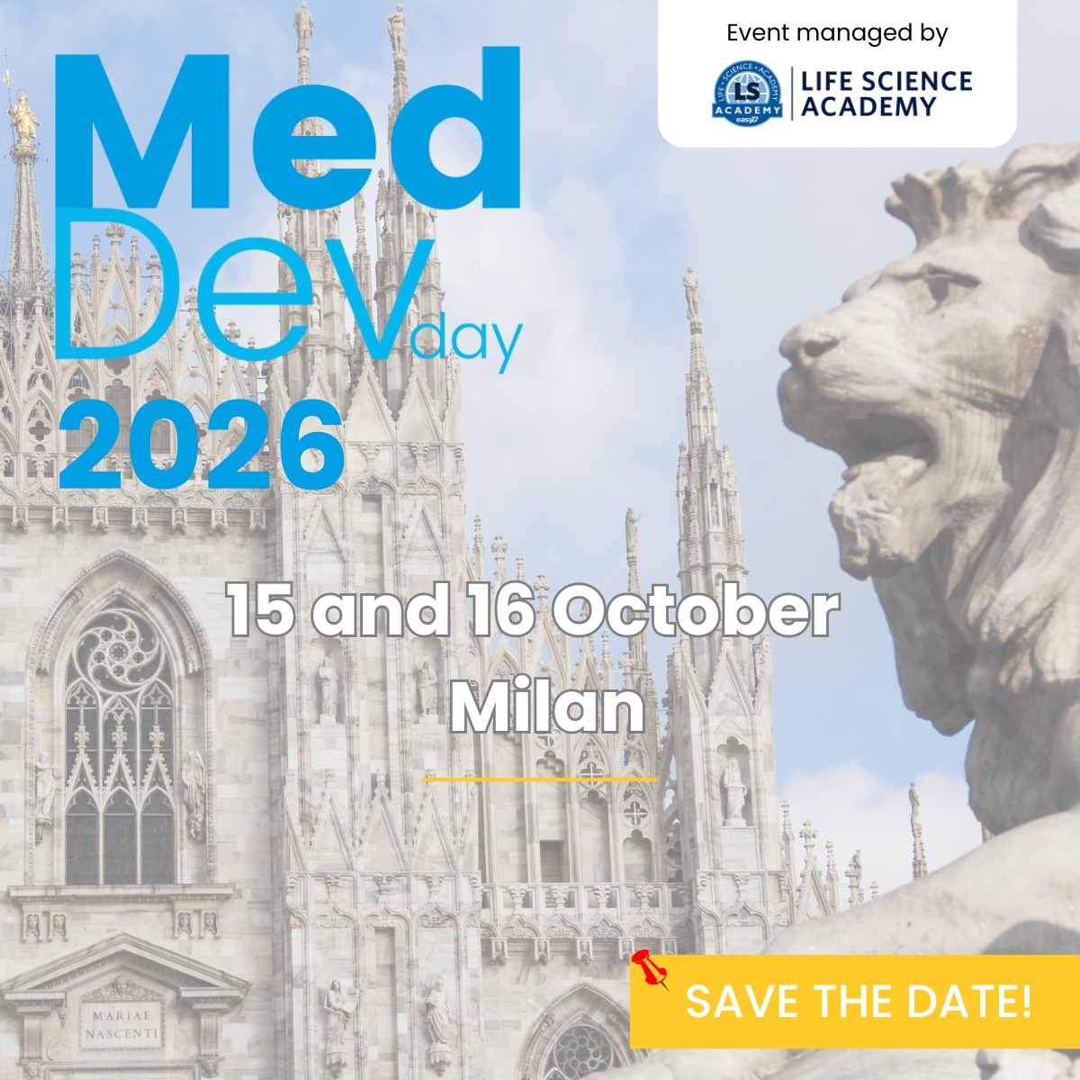 LS - 📌 Save the Date - MedDev Day 2026 The 8th MedDev Day Conference is ...