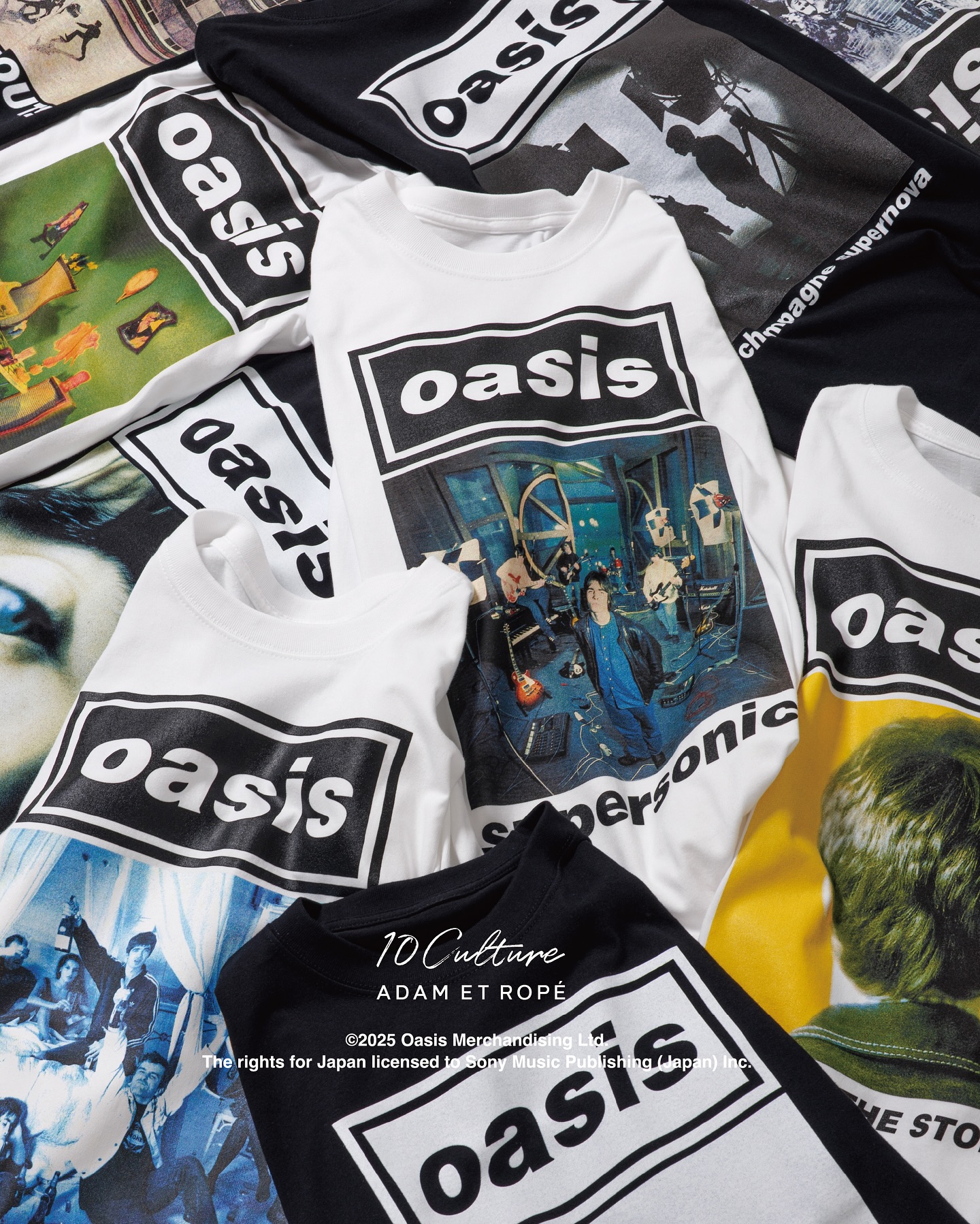 NEW RELEASE】oasis 10Culture / ADAM ET ROPÉ Artwork design T-shirt