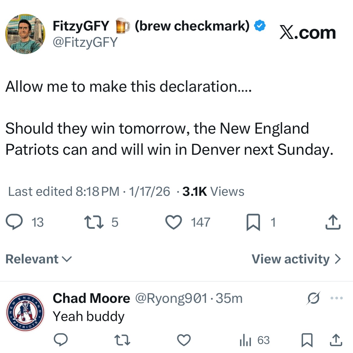 Fitzy - A lot of work to do before this can manifest… But you know what ...