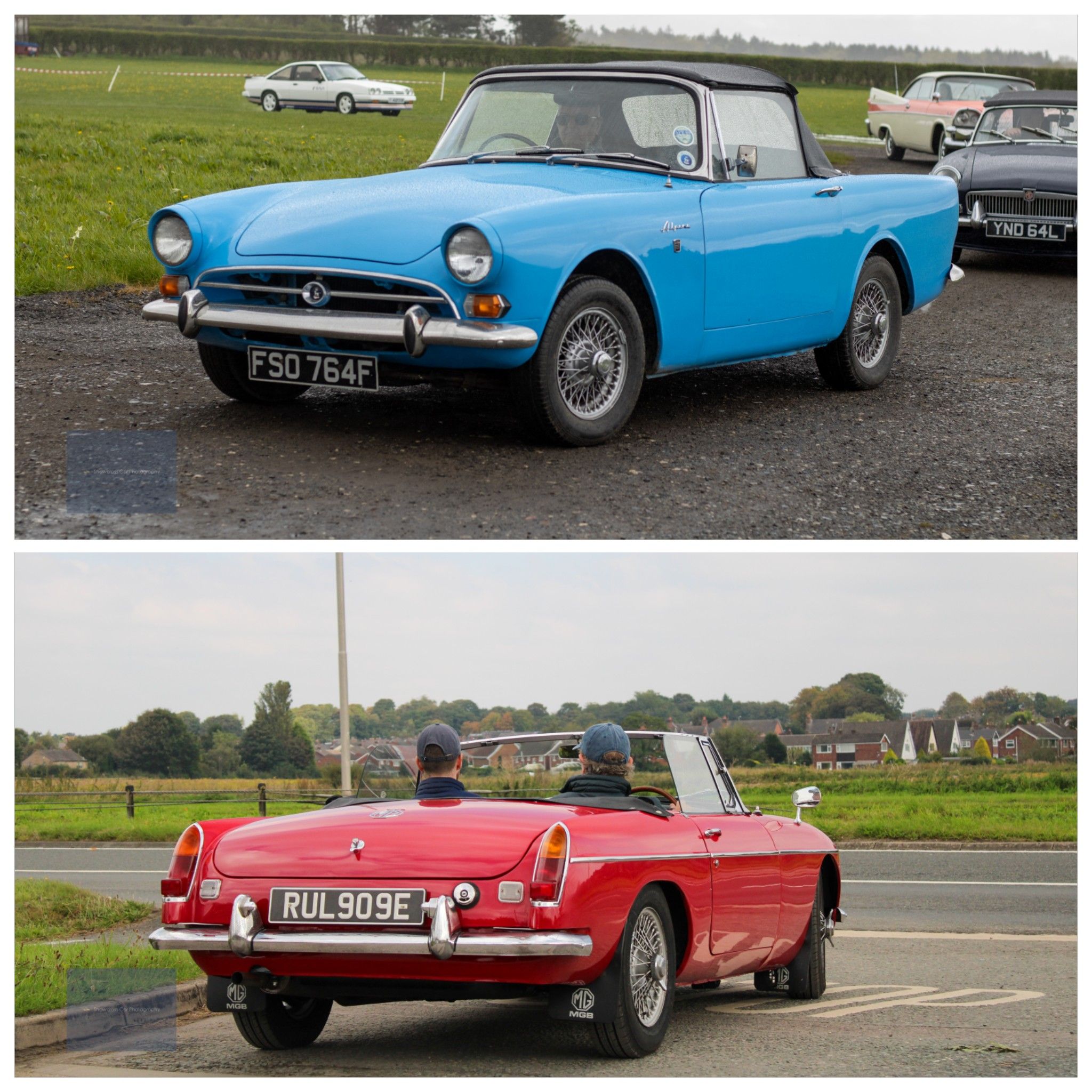 To the 1960s. Two British Roadsters. Sunbeam Alpine V MGB. Which 