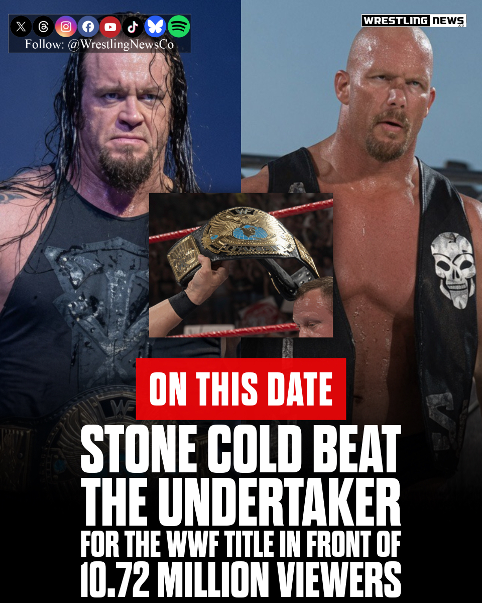 Ok this day in 2001, “Stone Cold” Steve Austin beat Kurt Angle on