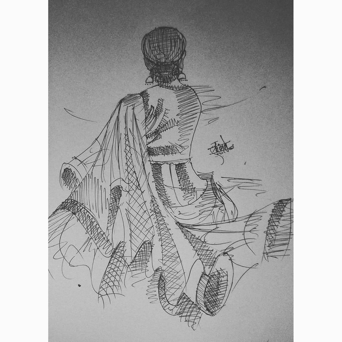 Invision_art_studio - @being_kalakar ;@curlmoooohi #pencilsketch #art # ...