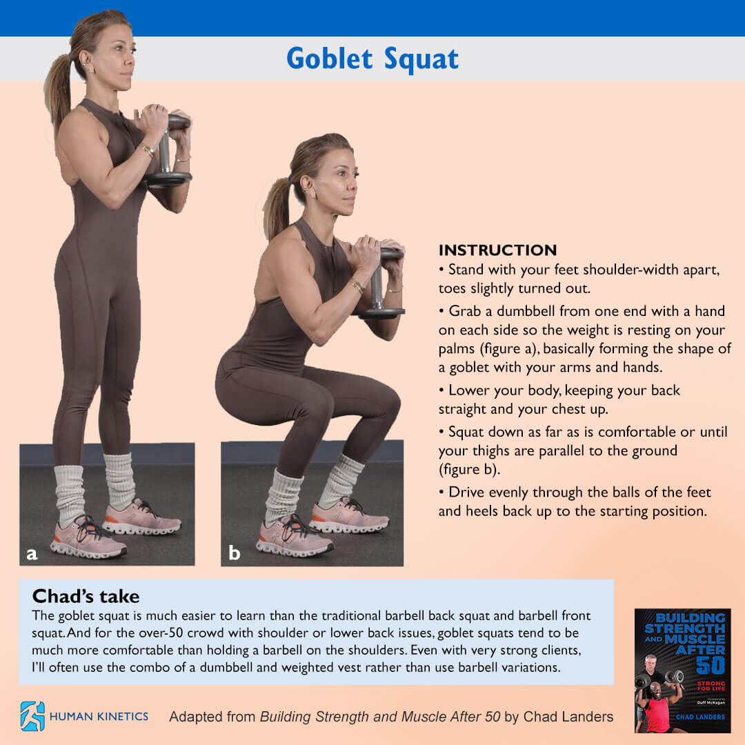 Human - The goblet squat is much easier to learn than the traditional ...