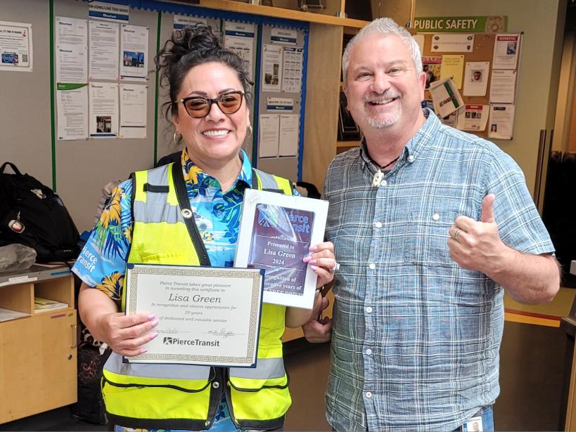 Pierce Transit - Congratulations to Ron and Lisa for... | Facebook