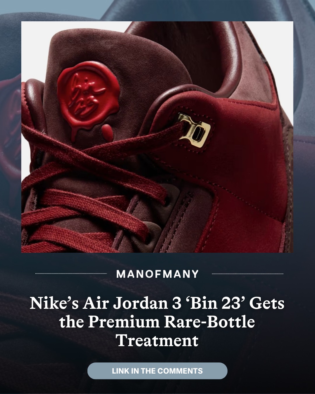 Only 2,300 pairs exist, this limited Air Jordan 3 'Bin 23' is a