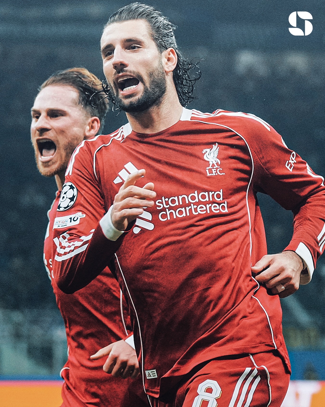 The scorer of Liverpool's goal is number 8, Dominik Szoboszlai” ✊
