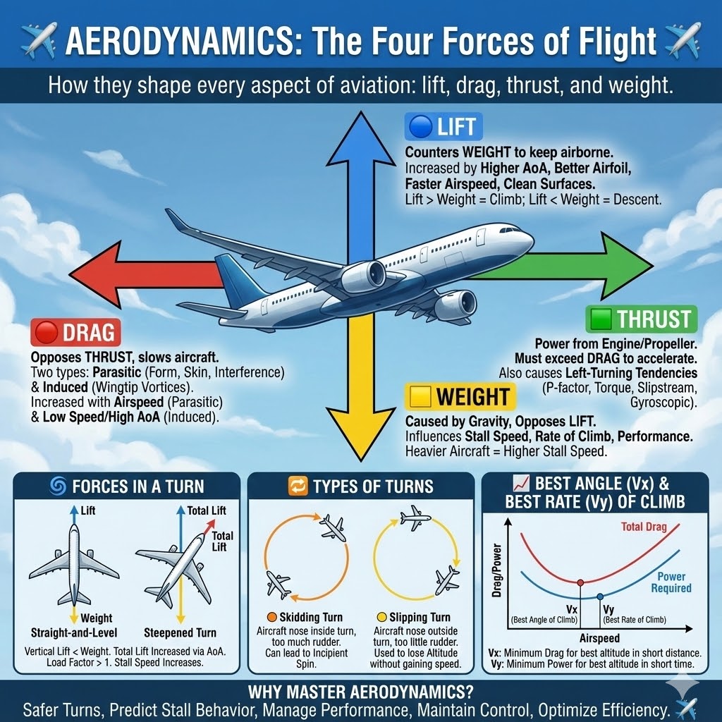 Aviation-knowledge - The Four Forces Of Flight We’re Cleared for ...