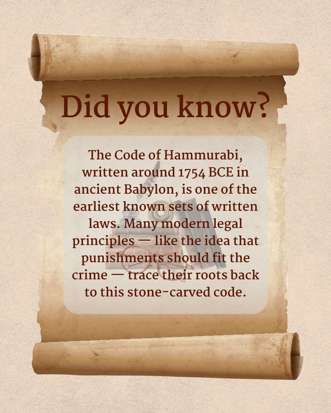 Did you know? The Code of Hammurabi,... - Nerina Smart, PA | Facebook