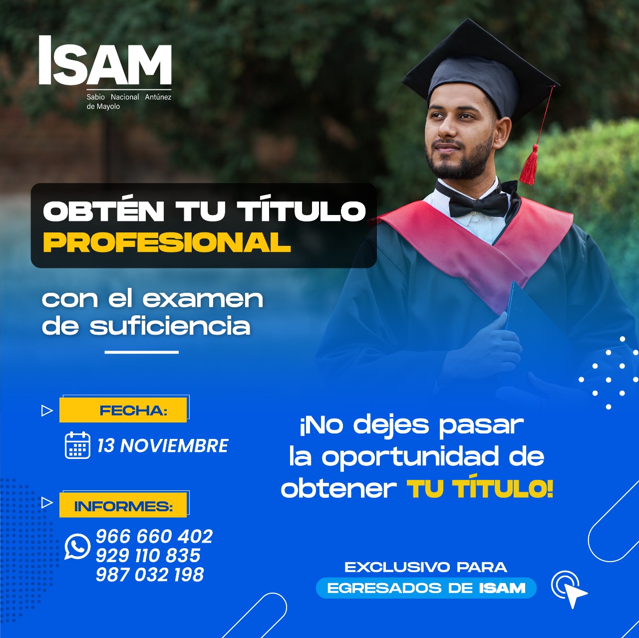 ISAM - Instituto Sabio Antúnez de Mayolo - ¡Consigue tu título ...