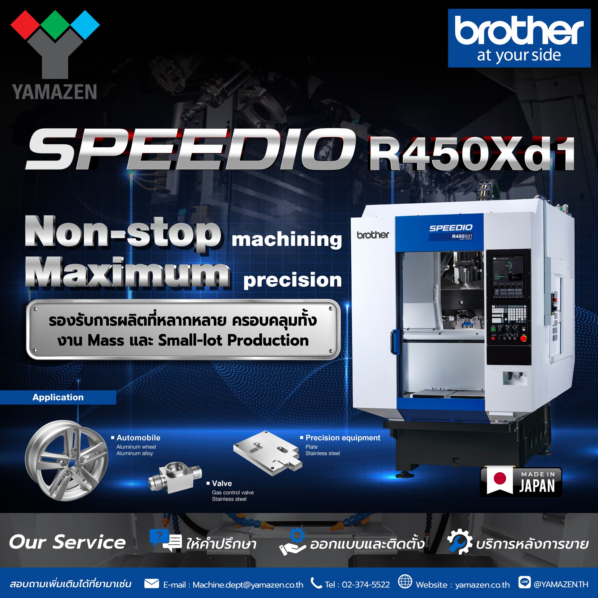 Yamazen - ⚙️ เปิดประสิทธิภาพการผลิตขั้นสุดด้วย BROTHER SPEEDIO R450Xd1 ...