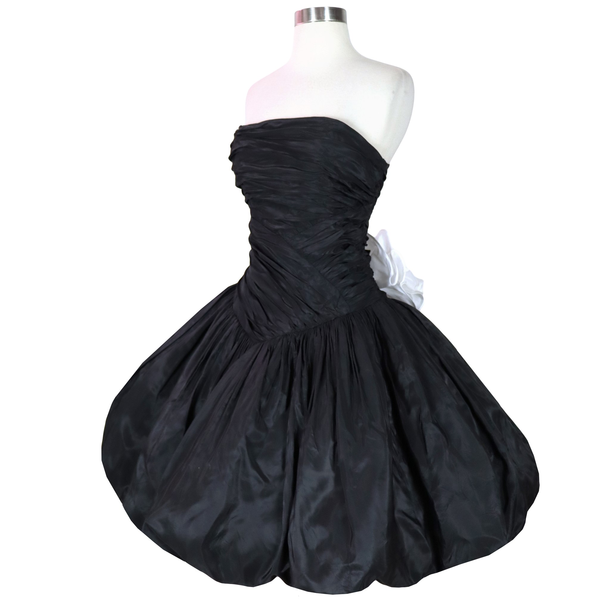 80s prom dress black 1980s Product information SIZE:Petite Wine Silk Embroidered Gown, Lining:Line front bodice