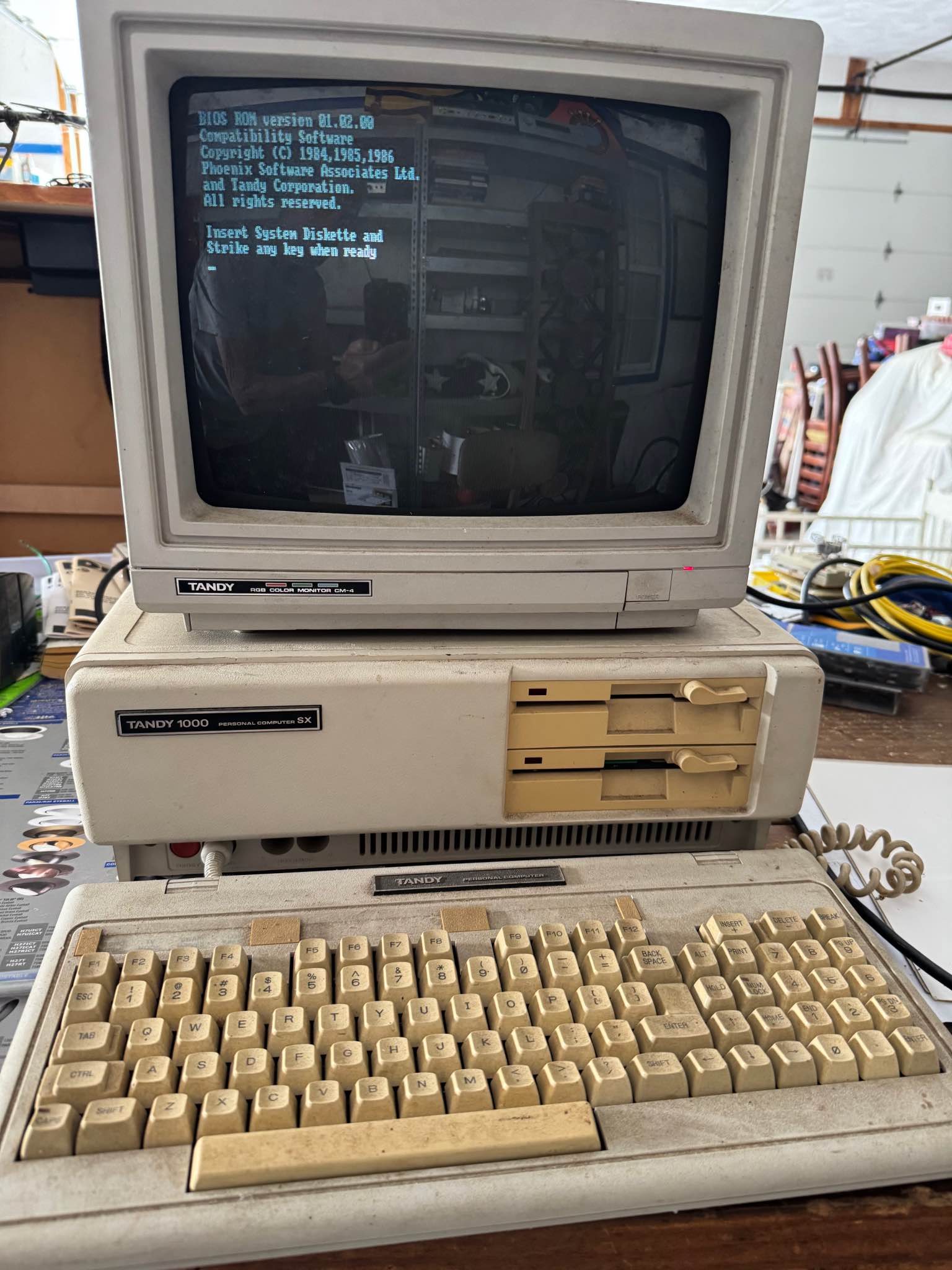 Vintage Tandy 1000 SX personal computer - Desktop Computers - Shiloh ...
