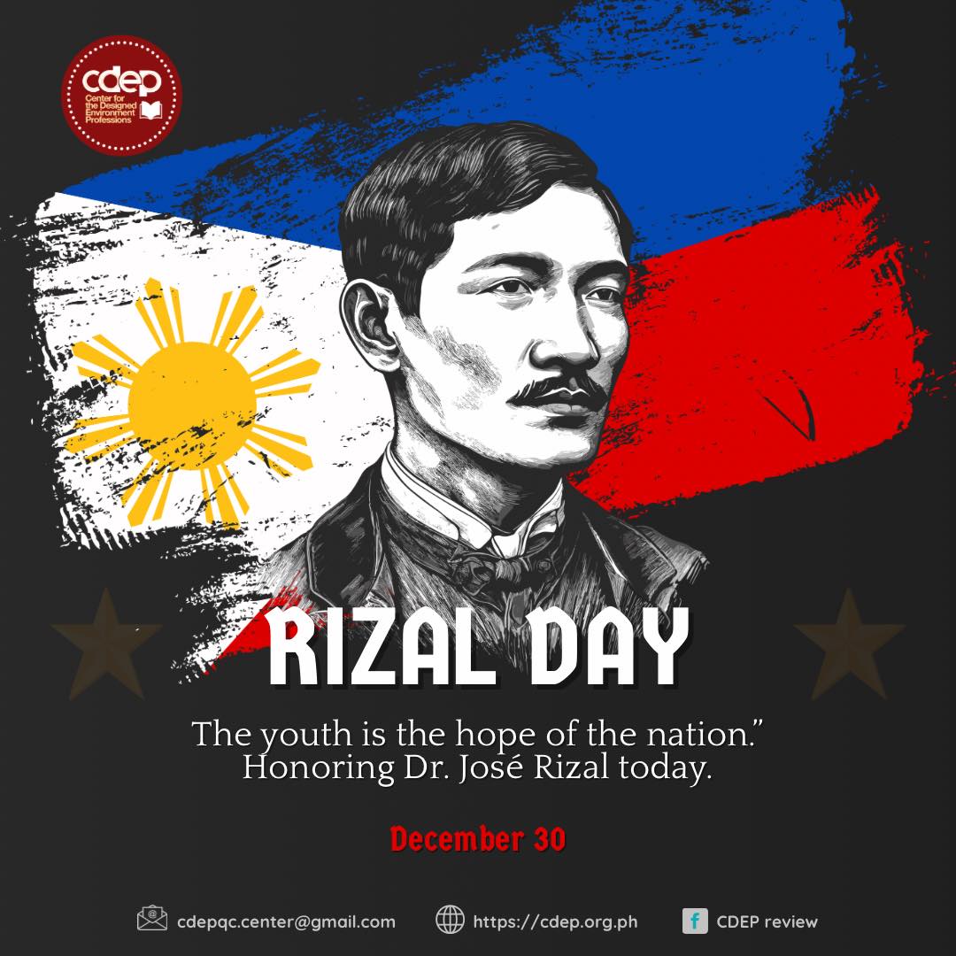 CDEP - On this Rizal Day, we honor Dr. José Rizal, whose ideals of ...