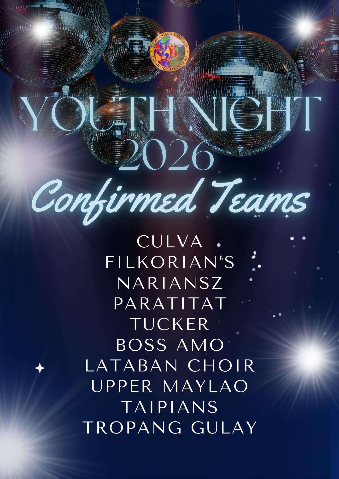 Lataban - 𝐂𝐎𝐍𝐅𝐈𝐑𝐌𝐄𝐃 𝐓𝐄𝐀𝐌𝐒 𝐅𝐎𝐑 𝐘𝐎𝐔𝐓𝐇 𝐍𝐈𝐆𝐇𝐓 2026 Here are our confirmed ...