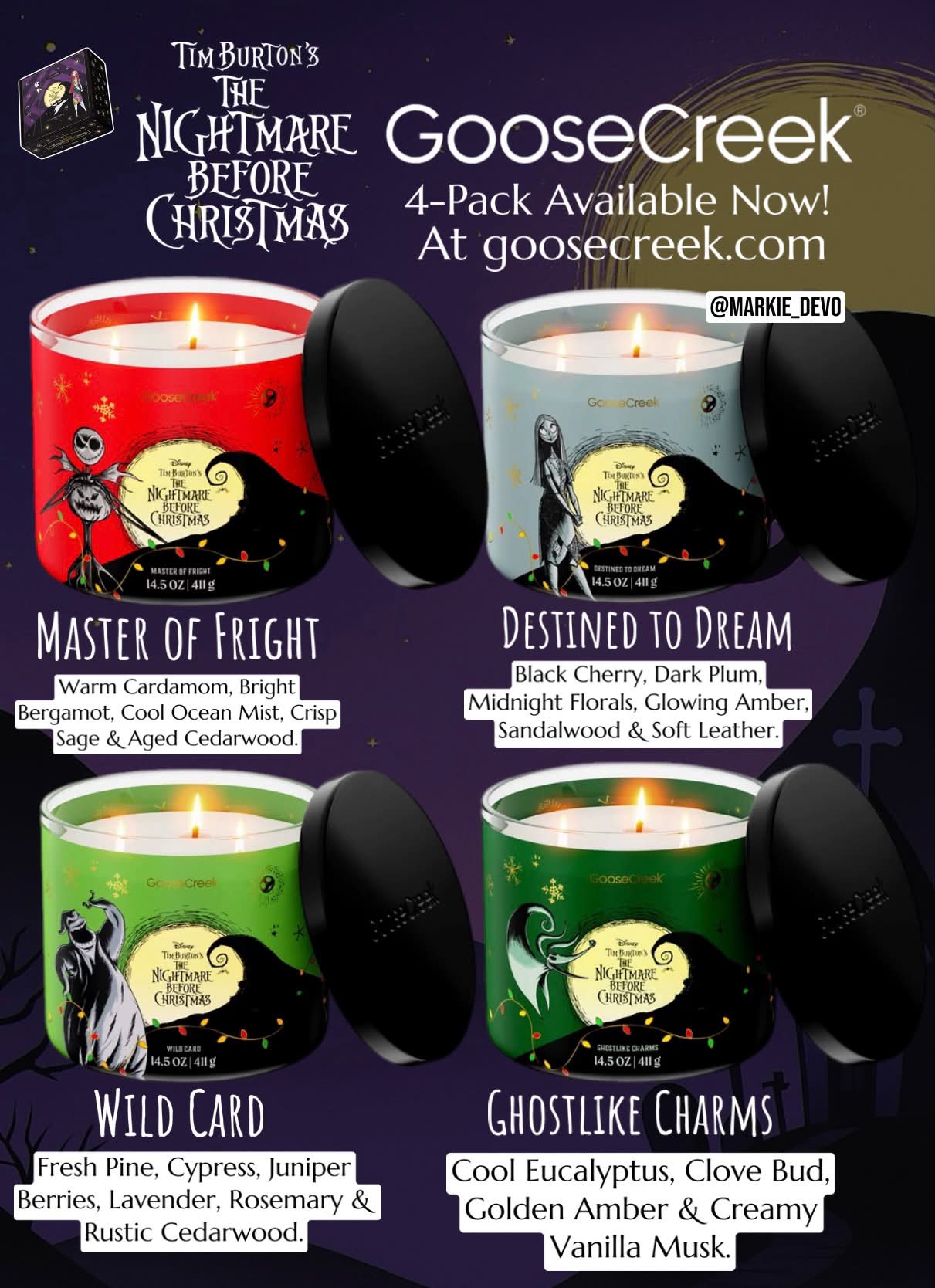 💀🖤🕯️ Goose Creek Candle X The Nightmare Before Christmas 4