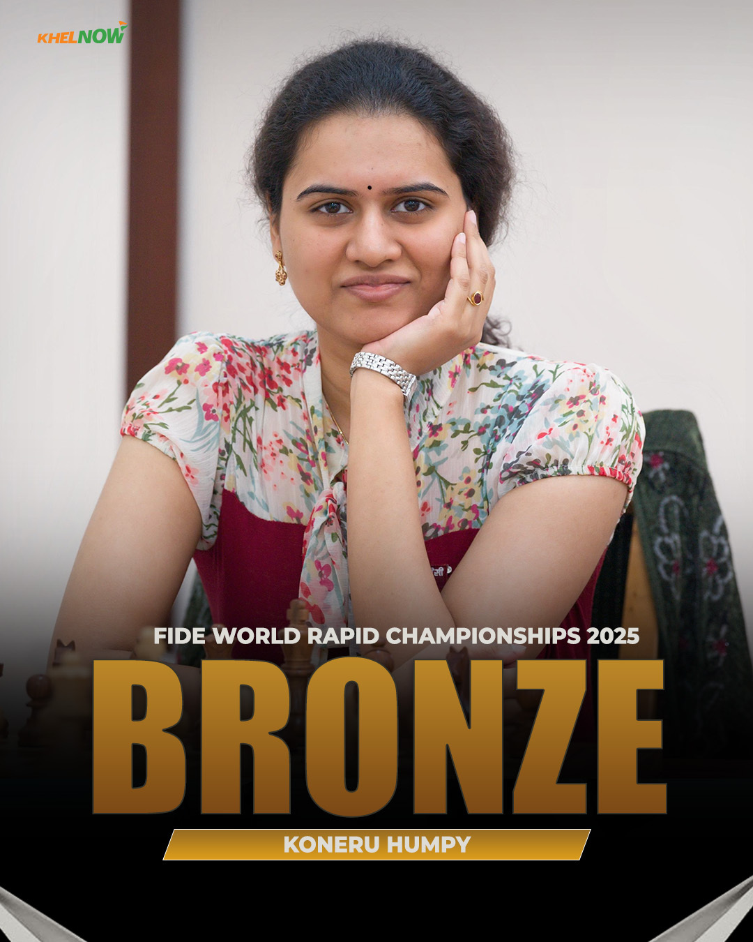 Khel Now - The two-time champion Koneru Humpy secured... | Facebook