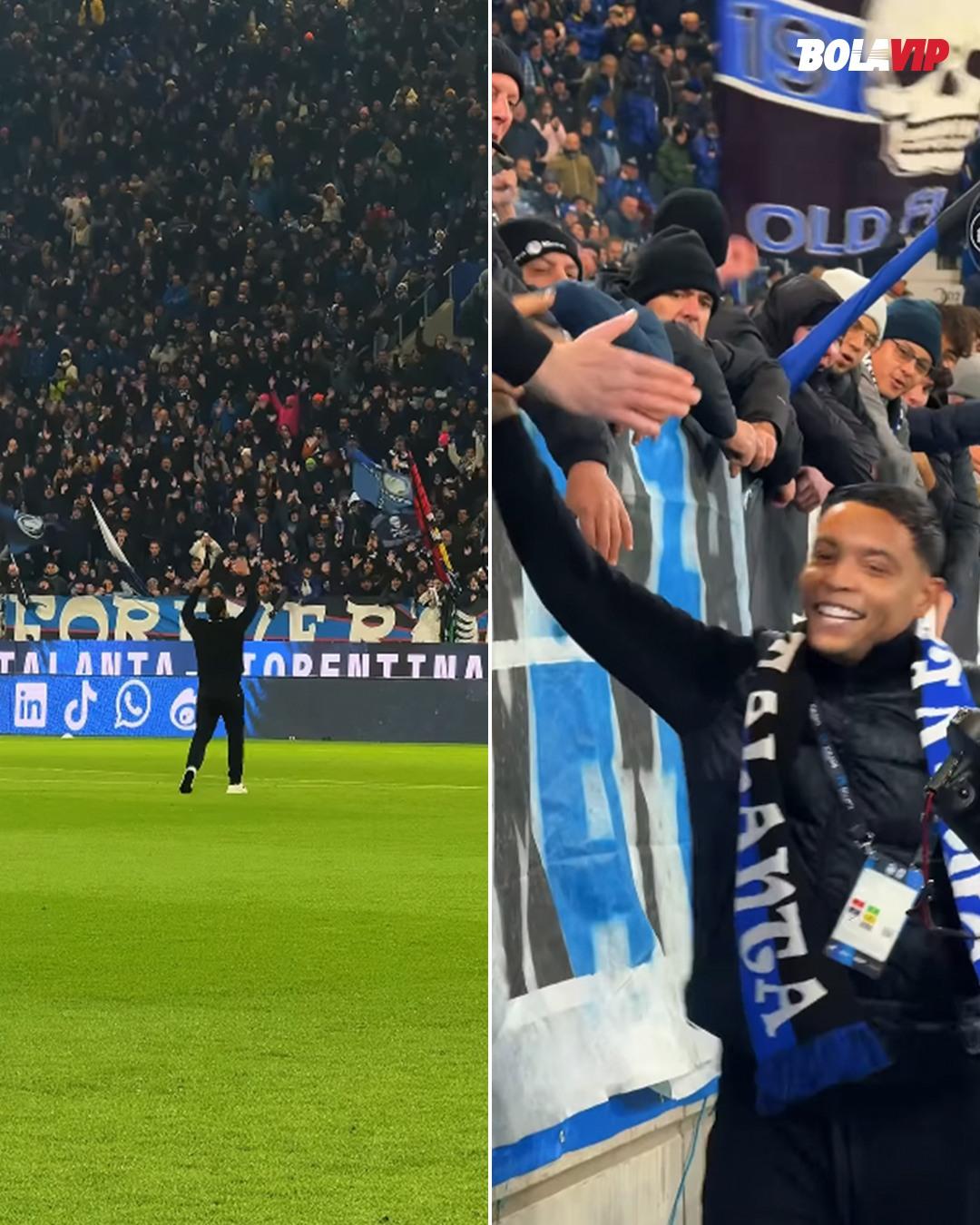 World - 🇮🇹 This is how the Atalanta fans welcomed Luis Fernando Muriel ...