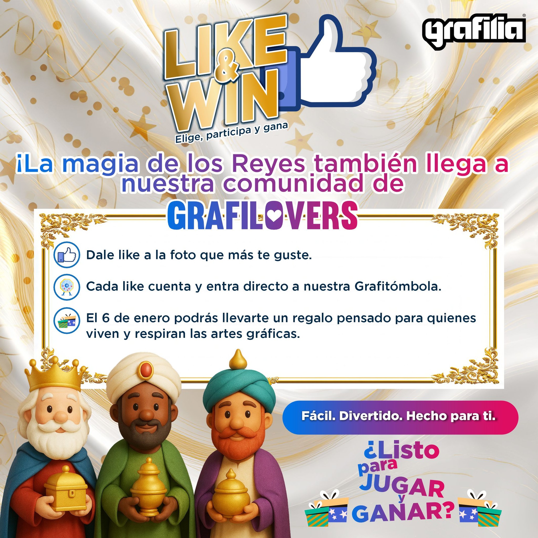 Grafilia - 👑 REYES MODE: ON 🎁 Elige, participa y gana... | Facebook