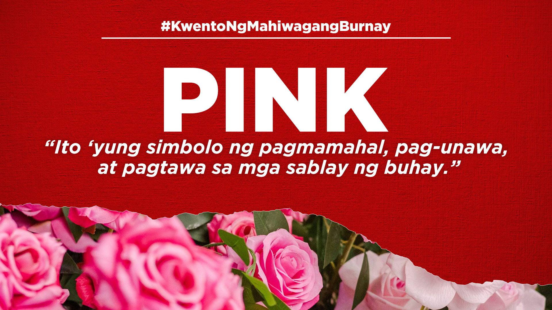 Nicole - Pink “Ito yung simbolo ng pagmamahal, pag - unawa, at pagtawa ...