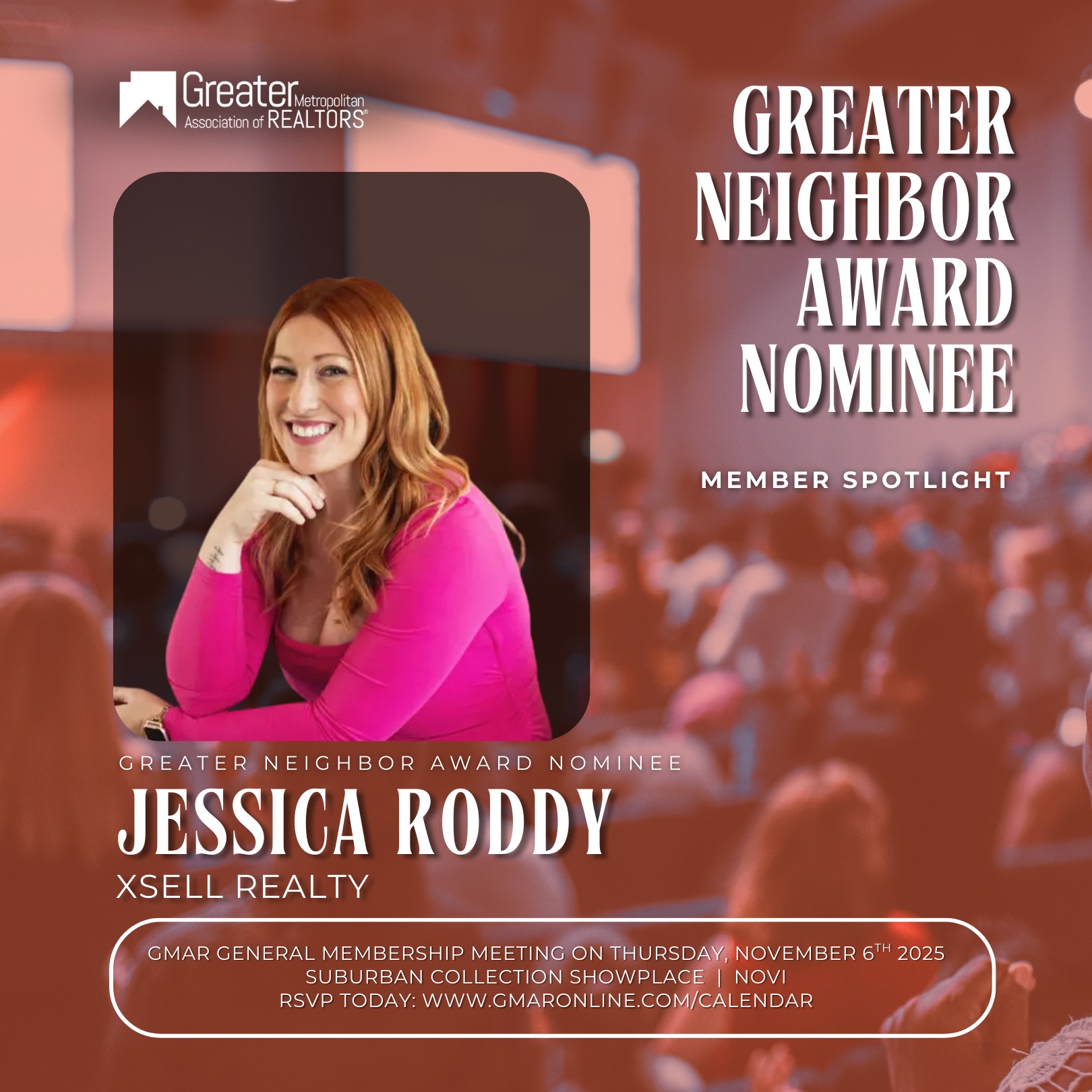 GMAR - Meet Greater Neighbor Award nominee Jessica Roddy! Jessica is a ...